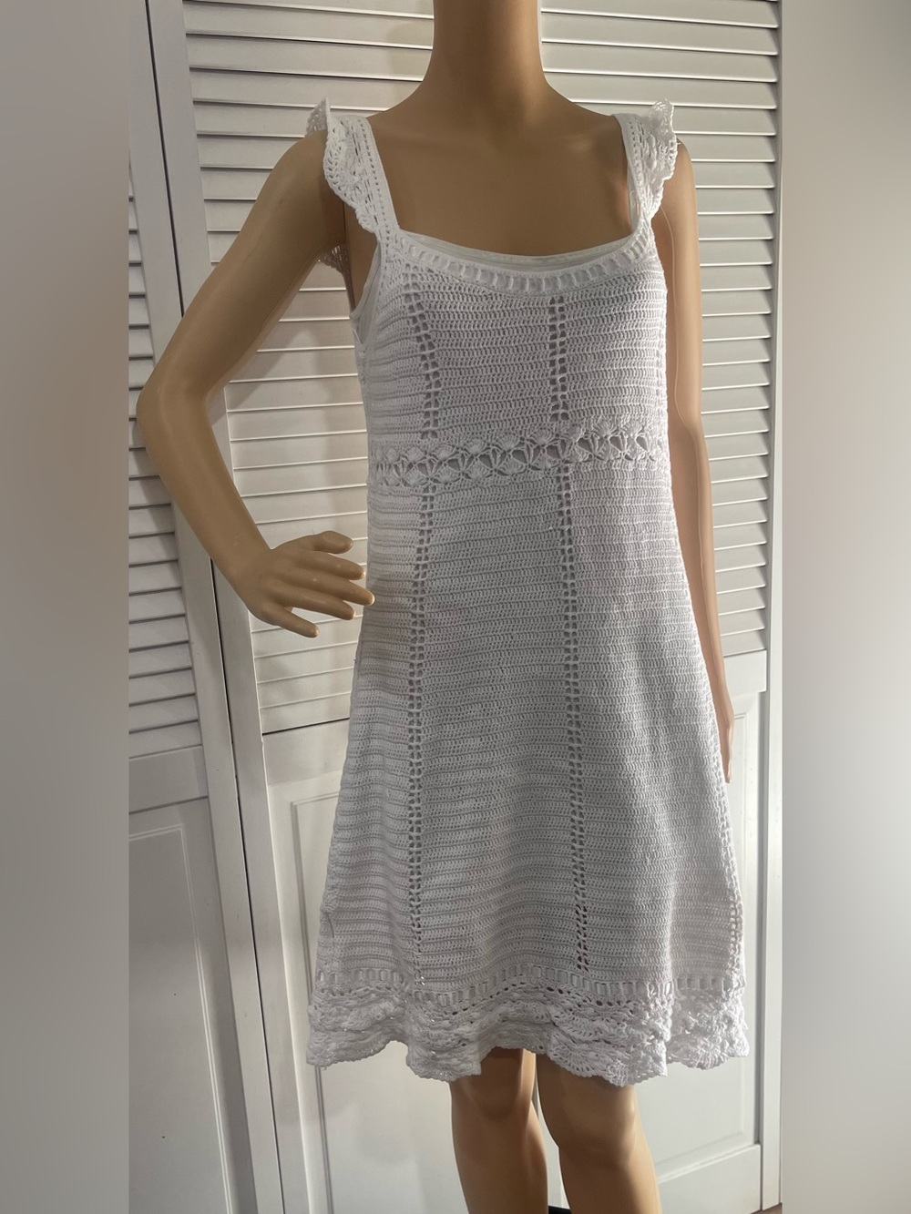 Lilly Pulitzer White Crocheted Tank Top